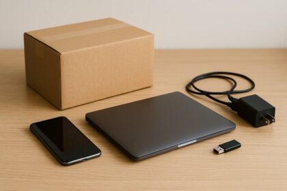 Sprzedaż używanego telefonu i laptopa